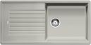 BLANCO ZIA XL 6 S, SILGRANIT, gris perle, vidage manuel, avec siphon, réversible, 600 mm Taille sous meuble min.