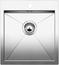 BLANCO Z-STYLE 400-IF/A, Edelstahl Bürstfinish, ohne Ablauffernbedienung, ohne Zubehör, keine Beckenlage, 450 mm Untermaß