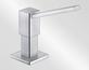 BLANCO QUADRIS Soap dispenser stainless steel brushed finish Contains: 500 ml, Stainless steel solid, Stainless steel satin matt