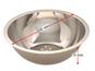 Colander stainless steel round perforated for RONIS, Stainless steel
