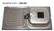 BLANCO FLEX, Spezialstahl emailliert, brasil, ohne Ablauffernbedienung, reversibel, 450 mm Untermaß