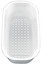 Colander plastic white WAVE perforated, plastic, white