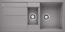 BLANCO METRA 6 S, SILGRANIT, alu metallic, w/o drain remote control, w/o accessories, reversible, 600 mm min. cabinet size