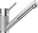 BLANCO ANTAS-S, brass Ceramic-Look dual finish, alu grey/chrome, High Pressure