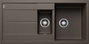 BLANCO METRA 6 S, SILGRANIT, coffee, w/o drain remote control, w/o accessories, reversible, 600 mm min. cabinet size