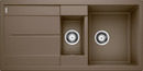 BLANCO METRA 6 S, SILGRANIT, nutmeg, w/o drain remote control, w/o accessories, reversible, 600 mm min. cabinet size