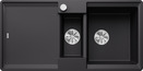 BLANCO ADIRA 6 S-F, SILGRANIT, black, with drain remote control, with accessories, reversible, 600 mm min. cabinet size