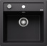 BLANCO DALAGO 5, SILGRANIT, black, with drain remote control, w/o bowl layout, 500 mm min. cabinet size