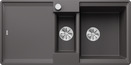 BLANCO ADIRA 6 S-F, SILGRANIT, rock grey, with drain remote control, with accessories, reversible, 600 mm min. cabinet size