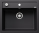 BLANCO DALAGO 6, SILGRANIT, schwarz, mit Ablauffernbedienung, keine Beckenlage, 600 mm Untermaß