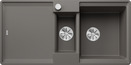 BLANCO ADIRA 6 S-F, SILGRANIT, volcano grey, with drain remote control, with accessories, reversible, 600 mm min. cabinet size
