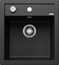 BLANCO DALAGO 45, SILGRANIT, schwarz, mit Ablauffernbedienung, keine Beckenlage, 450 mm Untermaß