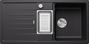 BLANCO LEXA 6 S, SILGRANIT, schwarz, mit Ablauffernbedienung, mit Zubehör, reversibel, 600 mm Untermaß