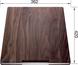 Chopping board walnut with stainless steel grip 420 x 362 mm, solid nutwood