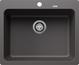 BLANCO NAYA 6-F, SILGRANIT, felsgrau, ohne Ablaufgarnitur, keine Beckenlage, 600 mm Untermaß