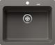 BLANCO NAYA 6-F, SILGRANIT, vulkangrau, ohne Ablaufgarnitur, keine Beckenlage, 600 mm Untermaß