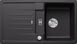 BLANCO LEXA 45 S, SILGRANIT, black, with drain remote control, reversible, 450 mm min. cabinet size
