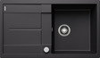 BLANCO METRA 5 S, SILGRANIT, schwarz, mit Ablauffernbedienung, reversibel, 500 mm Untermaß