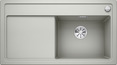 BLANCO ZENAR 5 S, SILGRANIT, pearl grey, incl. chopping board wood, Bowl right, 500 mm min. cabinet size