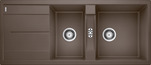 BLANCO METRA 8 S, SILGRANIT, coffee, w/o drain remote control, reversible, 800 mm min. cabinet size