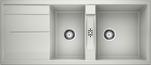 BLANCO METRA 8 S, SILGRANIT, pearl grey, w/o drain remote control, reversible, 800 mm min. cabinet size