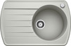 BLANCO RONDOVAL 45 S, SILGRANIT, pearl grey, with drain remote control, reversible, 450 mm min. cabinet size