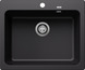 BLANCO NAYA 6, SILGRANIT, black, w/o drain remote control, w/o bowl layout, 600 mm min. cabinet size