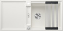 BLANCO ADIRA XL 6 S-F, SILGRANIT, weiß, mit Ablauffernbedienung, mit Zubehör, reversibel, 600 mm Untermaß