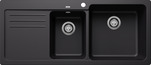 BLANCO NAYA 8 S, SILGRANIT, black, w/o drain remote control, Bowl right, 800 mm min. cabinet size
