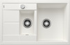BLANCO METRA 6 S Compact, SILGRANIT, white, with drain remote control, reversible, 600 mm min. cabinet size