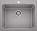 BLANCO NAYA 6-F, SILGRANIT, alumetallic, ohne Ablaufgarnitur, keine Beckenlage, 600 mm Untermaß