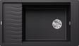 BLANCO ELON XL 8 S, SILGRANIT, black, w/o drain remote control, with accessories, reversible, 800 mm min. cabinet size
