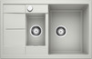 BLANCO METRA 6 S Compact, SILGRANIT, pearl grey, with drain remote control, reversible, 600 mm min. cabinet size