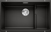 BLANCO SUBLINE 700-U Level, SILGRANIT, black, w/o drain remote control, with accessories, w/o bowl layout, 800 mm min. cabinet size