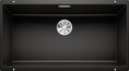 BLANCO SUBLINE 800-U, SILGRANIT, black, w/o drain remote control, w/o bowl layout, 900 mm min. cabinet size