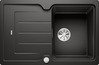 BLANCO CLASSIC NEO 45 S, SILGRANIT, black, with drain remote control, with accessories, reversible, 450 mm min. cabinet size