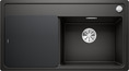 BLANCO ZENAR 5 S-F, SILGRANIT, black, incl. chopping board wood, Bowl right, 500 mm min. cabinet size