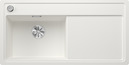 BLANCO ZENAR XL 6 S-F, SILGRANIT, white, incl. cutting board glass, Bowl left, 600 mm min. cabinet size