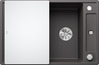 BLANCO AXIA III 45 S, SILGRANIT, rock grey, incl. cutting board glass, reversible, 450 mm min. cabinet size