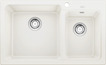 BLANCO NAYA 8, SILGRANIT, white, w/o drain remote control, Bowl left, 800 mm min. cabinet size