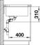 BLANCO SUPREME 735-U, Stainless steel satin polish, w/o drain remote control, w/o bowl layout, 800 mm min. cabinet size