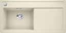 BLANCO ZENAR XL 6 S-F, SILGRANIT, jasmine, with drain remote control, w/o accessories, Bowl left, 600 mm min. cabinet size