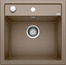BLANCO DALAGO 5, SILGRANIT, nutmeg, with drain remote control, w/o bowl layout, 500 mm min. cabinet size
