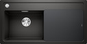 BLANCO ZENAR XL 6 S, SILGRANIT, black, incl. cutting board glass, Bowl left, 600 mm min. cabinet size