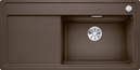 BLANCO ZENAR XL 6 S-F SteamerPlus, SILGRANIT, coffee, incl. chopping board wood, Bowl right, 600 mm min. cabinet size