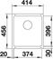 BLANCO SUBLINE 375-U, Ceramic PuraPlus, with drain remote control, 450 mm min. cabinet size