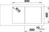 BLANCO ZIA 5 S, SILGRANIT, weiß, mit Ablauffernbedienung, reversibel, 500 mm Untermaß