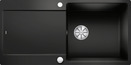 BLANCO IDENTO XL 6 S-F, Ceramic PuraPlus, black, with drain remote control, reversible, 600 mm min. cabinet size