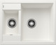 BLANCO METRA 6, SILGRANIT, blanc, vidage manuel, réversible, 600 mm Taille sous meuble min.