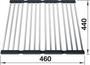 Foldable Grid stainless steel 460 x 440 mm, stainless steel/plastic